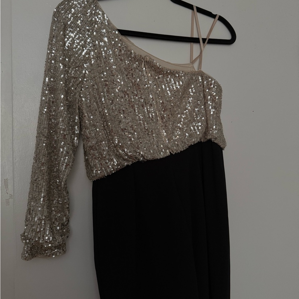 Sequin Off-Shoulder jumpsuit